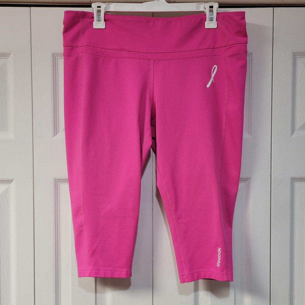 Reebok Pink Breast Cancer Awareness Capris size xl women
